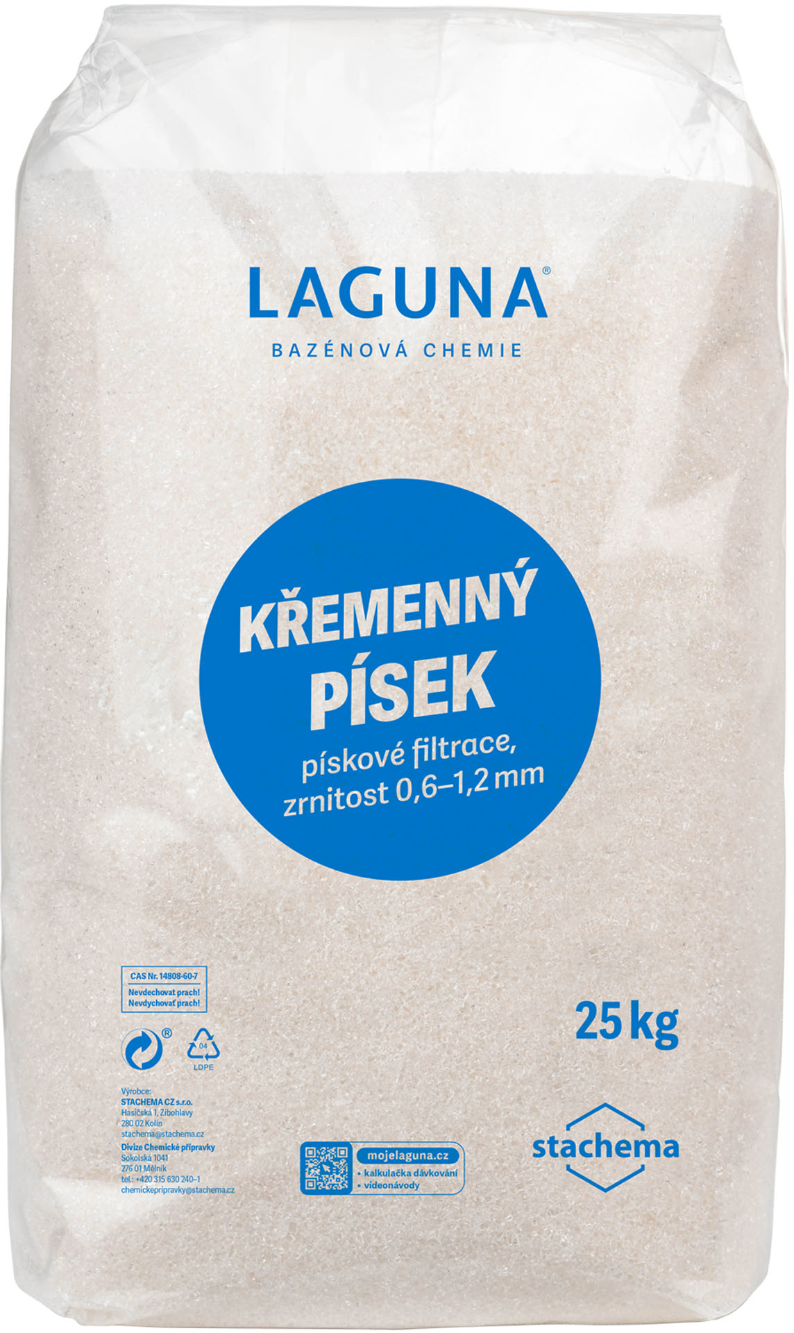 Písek křemenný Laguna 25 kg