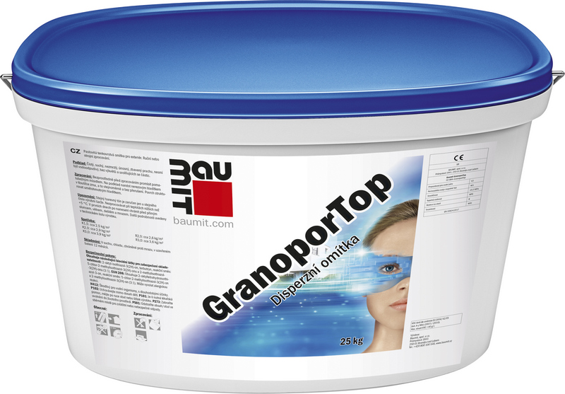 Omítka disperzní Baumit GranoporTop rýhovaná 2 mm 25 kg