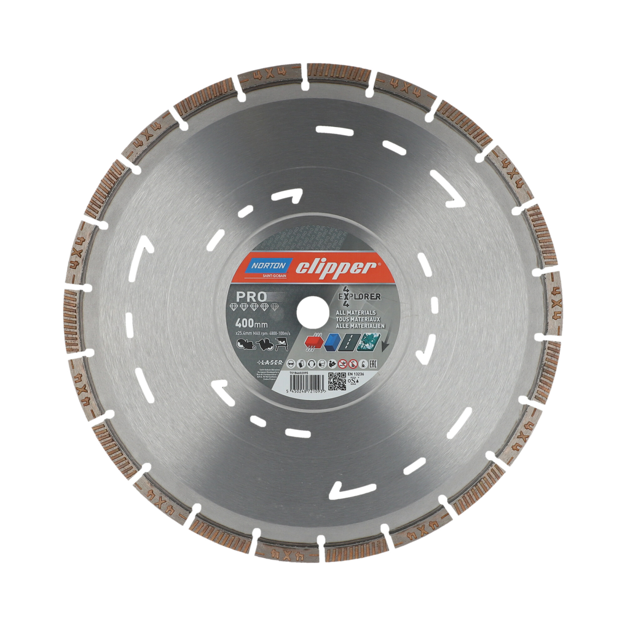 Kotouč řezný DIA Norton Clipper PRO 4×4 EXPLORER 400×25,4 mm