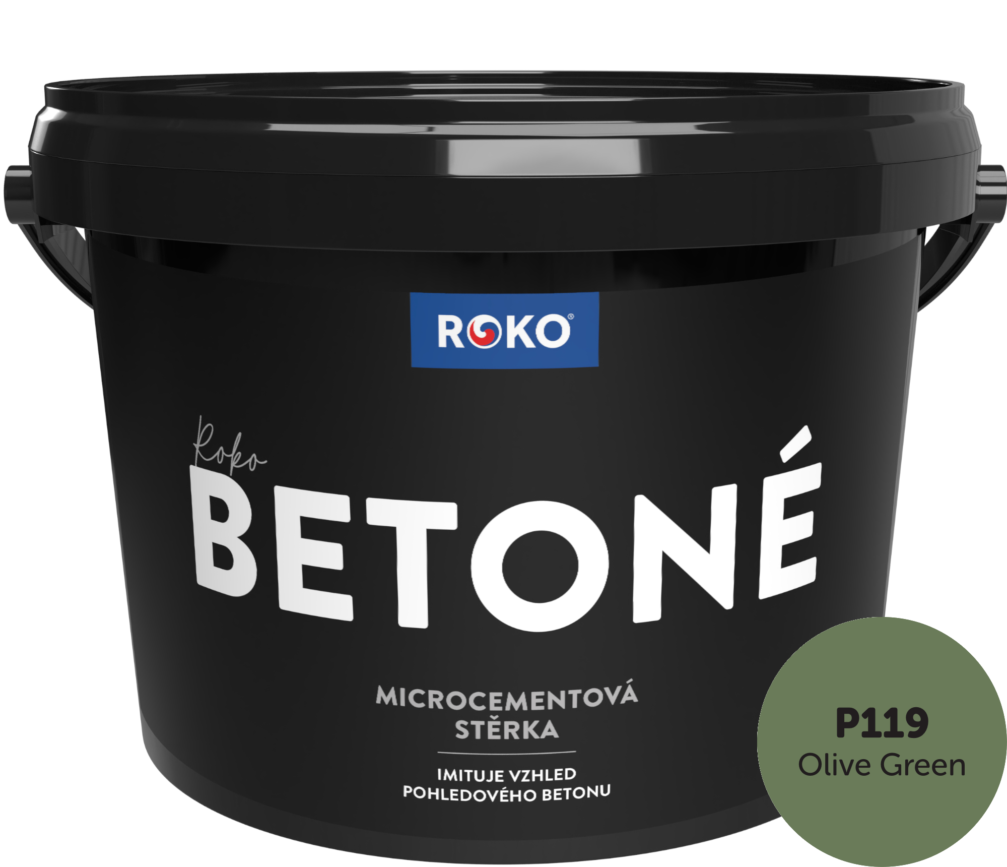 Levně Stěrka dekorativní Roko Betoné P119 Olive Green 7 kg