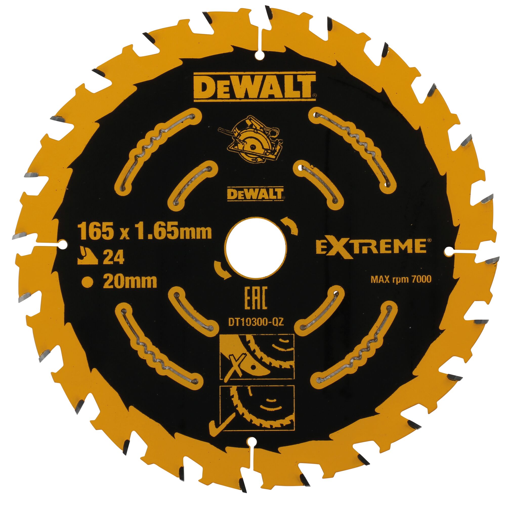 Kotouč pilový DeWALT DT10300 165×20 mm 24 z.