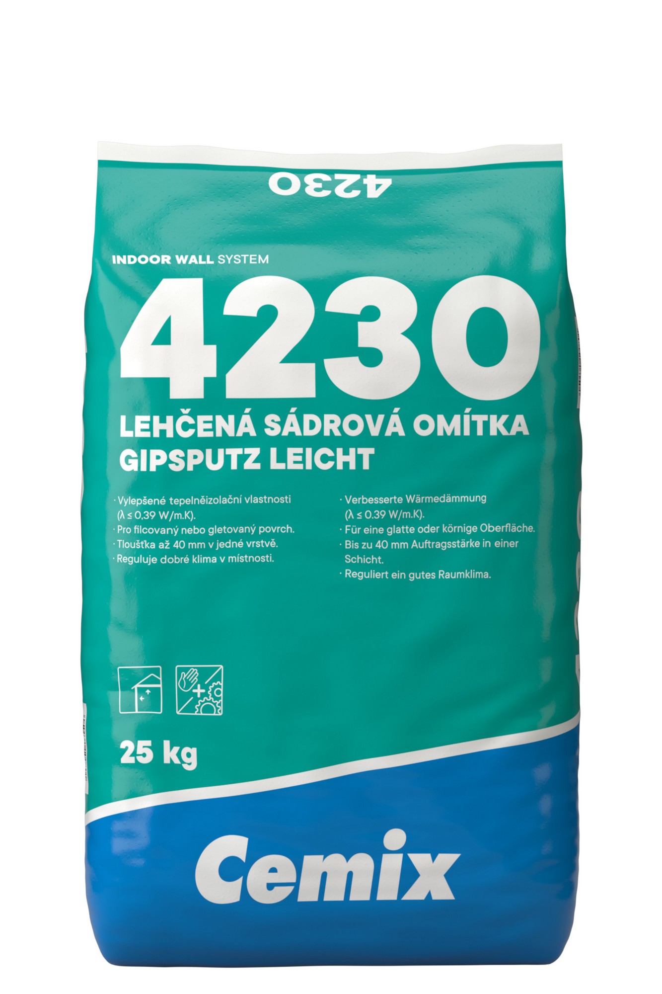Omítka sádrová Cemix 4230 lehčená 25 kg