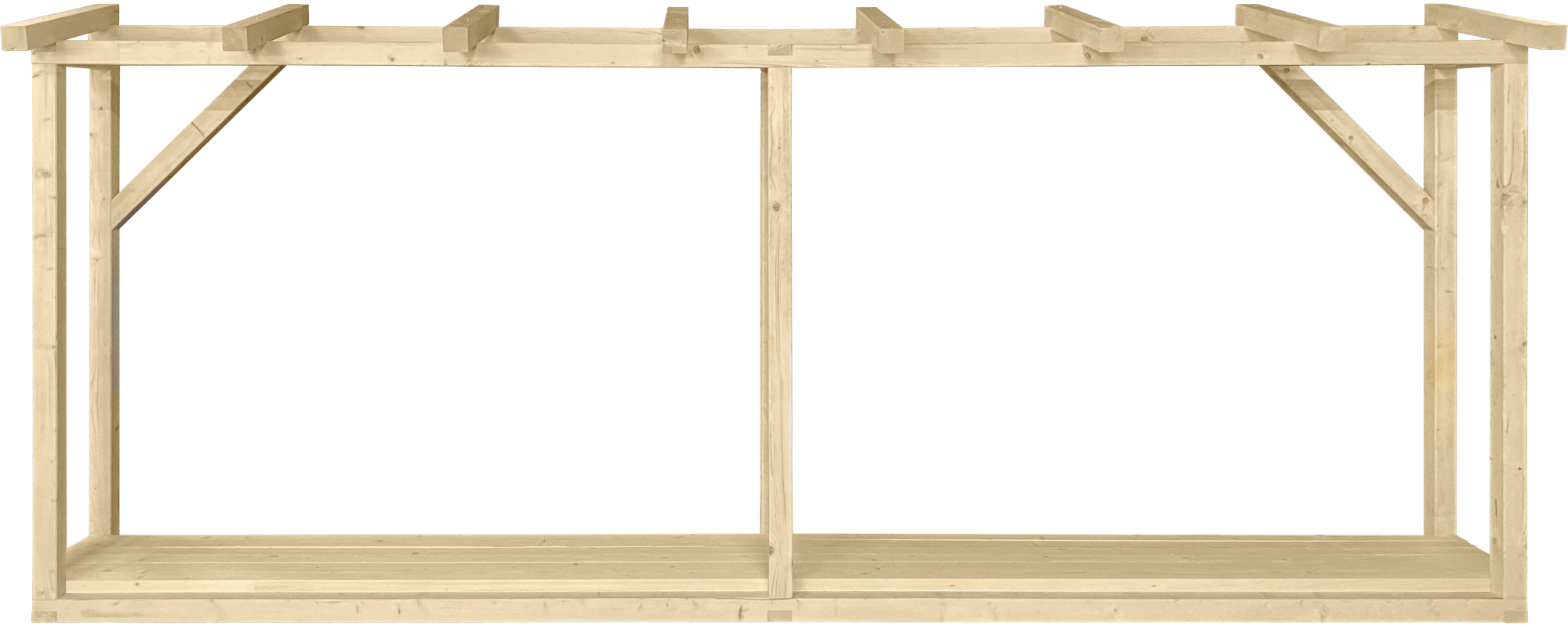 Dřevníkke zdi 690×2130×5000 mm