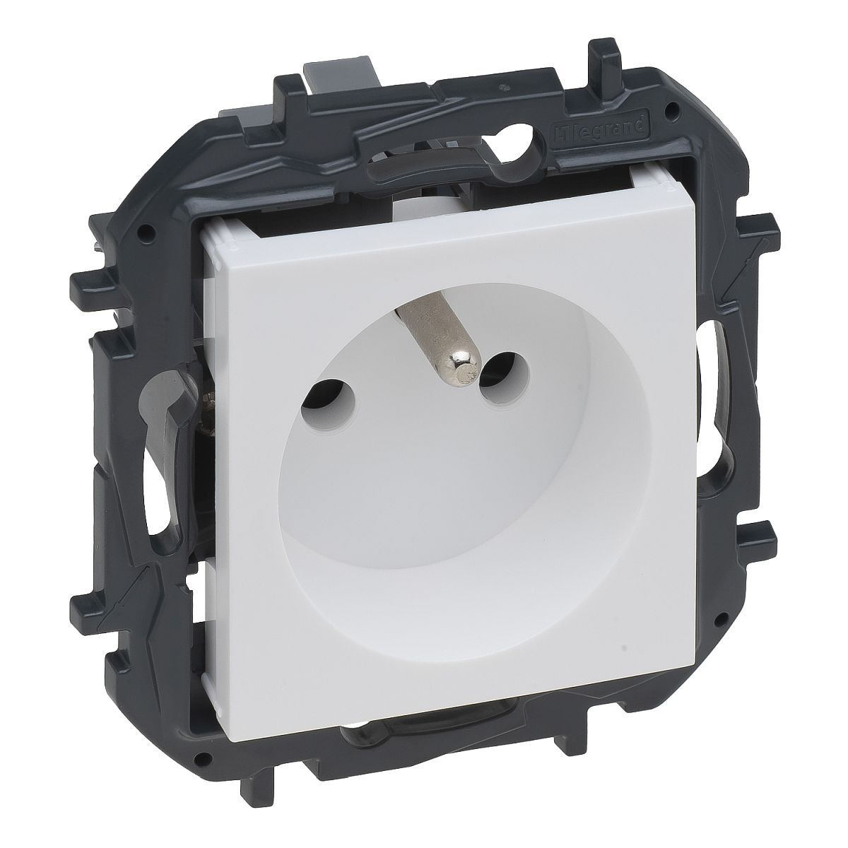 Zásuvka 230 V jednonásobná Legrand Niloé Step bílá