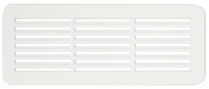 Mřížka větrací dveřní HACO VM 150×60 mm bílá
