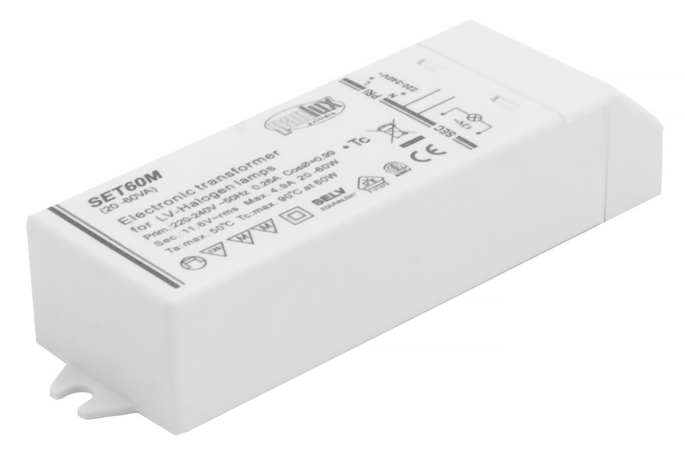 Transformátor elektronický 60W, TR60 Palux