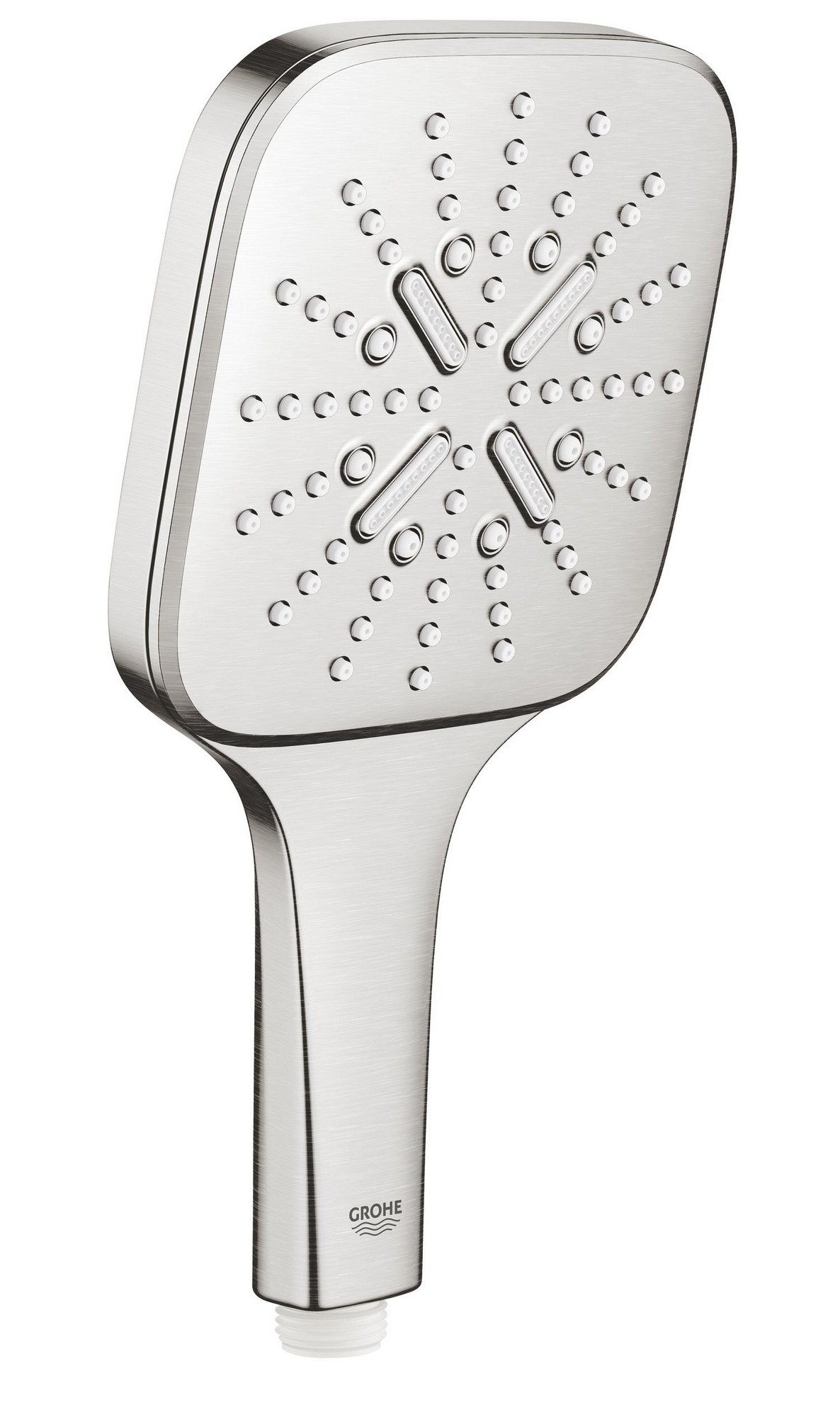 Sprcha ruční Grohe Rainshower SmartActive 130 Cube 3 proudy SuperSteel 26582DC0