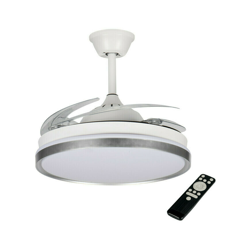 Kanlux Svítidlo LED CCT s ventilátorem Kanlux Plave INB49 max. 36 W