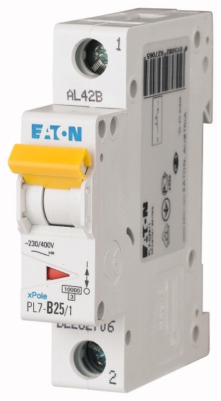 Jistič Eaton PL7-B25/1 10 kA B 25 A
