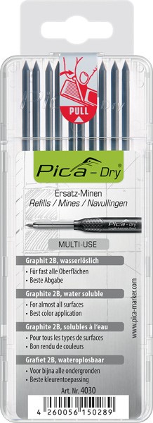 Tuhy náhradní kulaté Pica Dry černé 10 ks