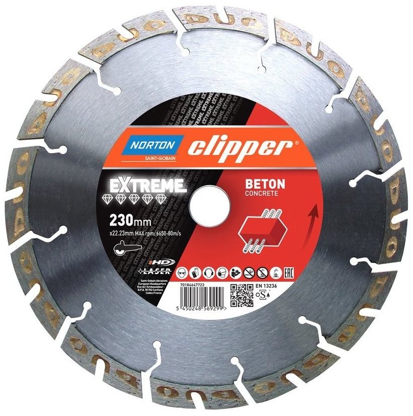 Kotouč řezný DIA Norton Extreme Beton 230×22,23 mm