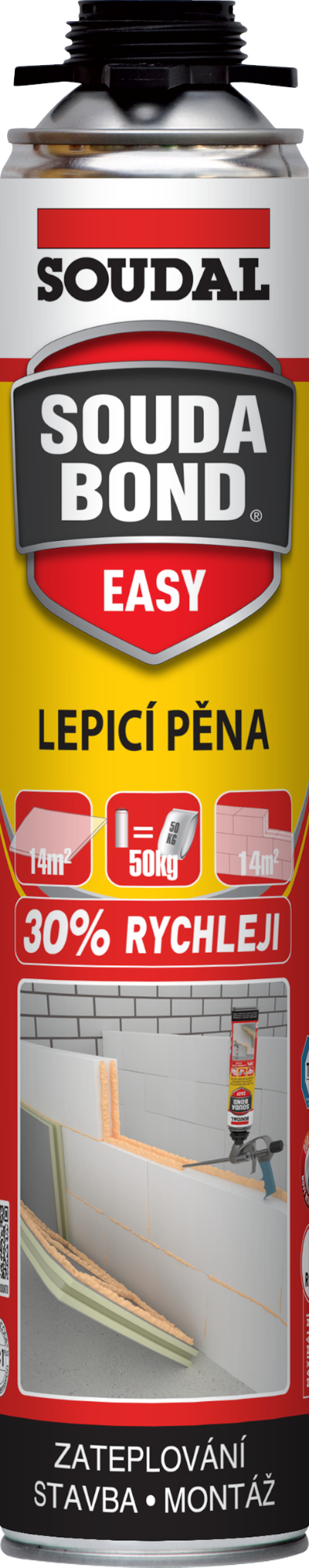 Pěna lepicí Soudal SOUDABOND EASY pistolová 750 ml