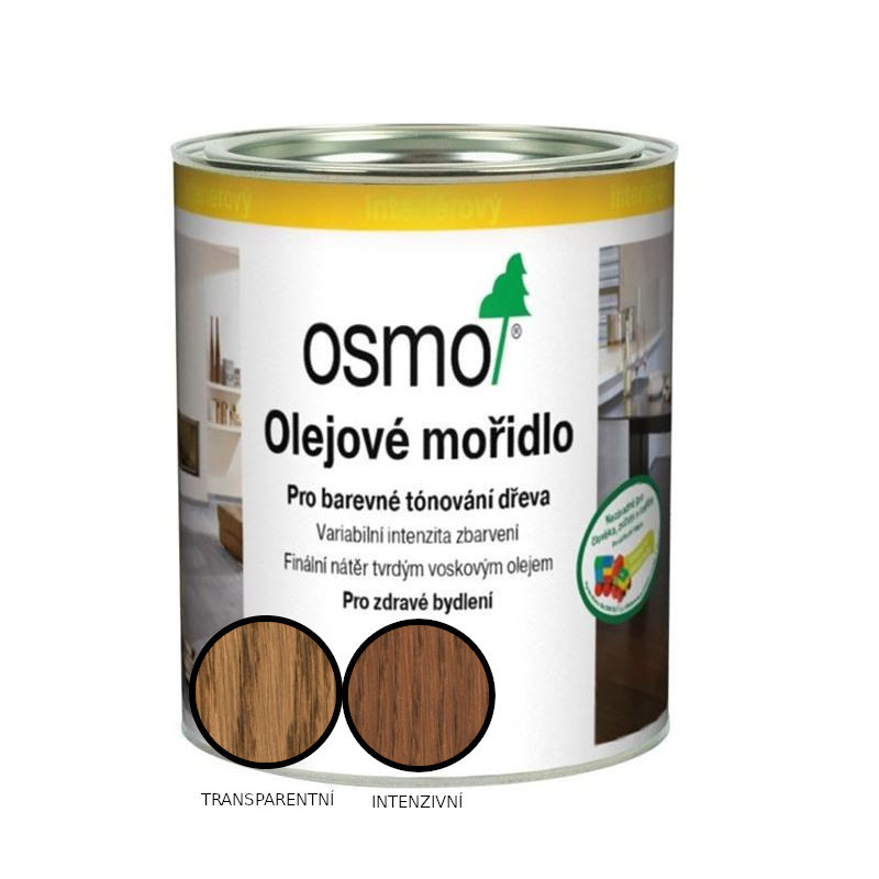 Mořidlo olejové Osmo 3543 koňak 2,5 l