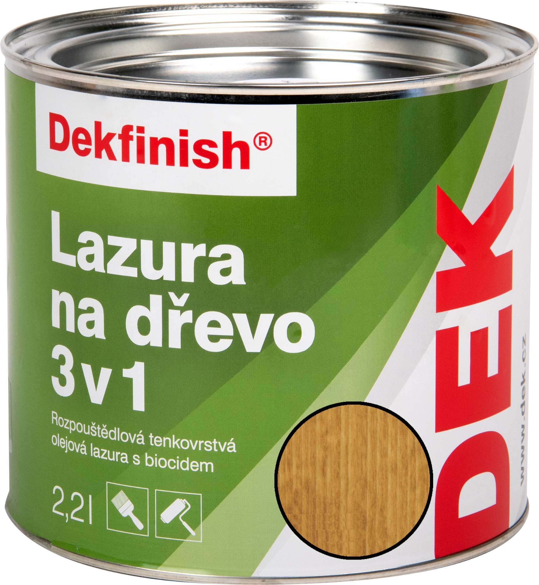 Lazura na dřevo DEKFINISH DL500 3 v 1 dub 2,2 l