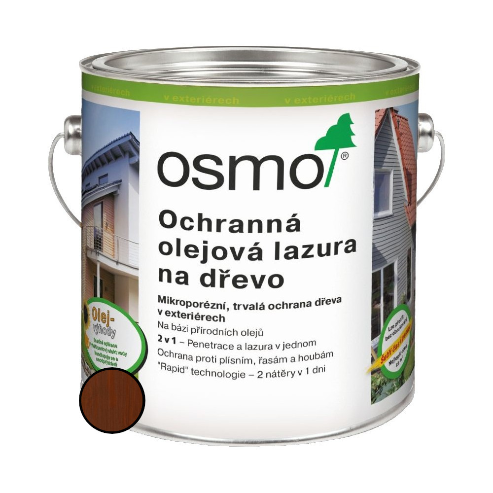 Lazura olejová ochranná Osmo 703 mahagon 0,75 l