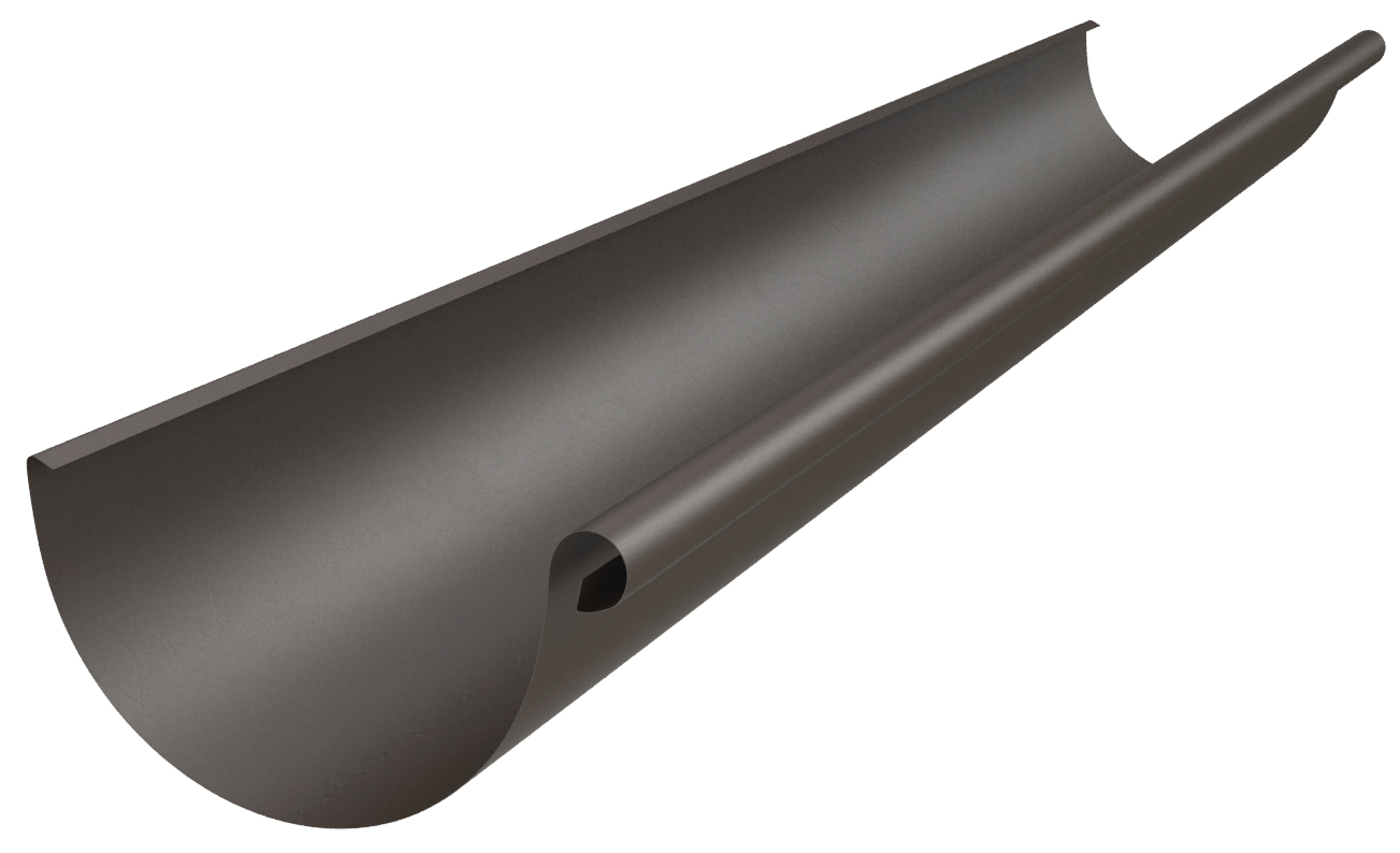 Žlab DEKRAIN ROBUST 250 RAL 8014 Testa di Moro 4 m