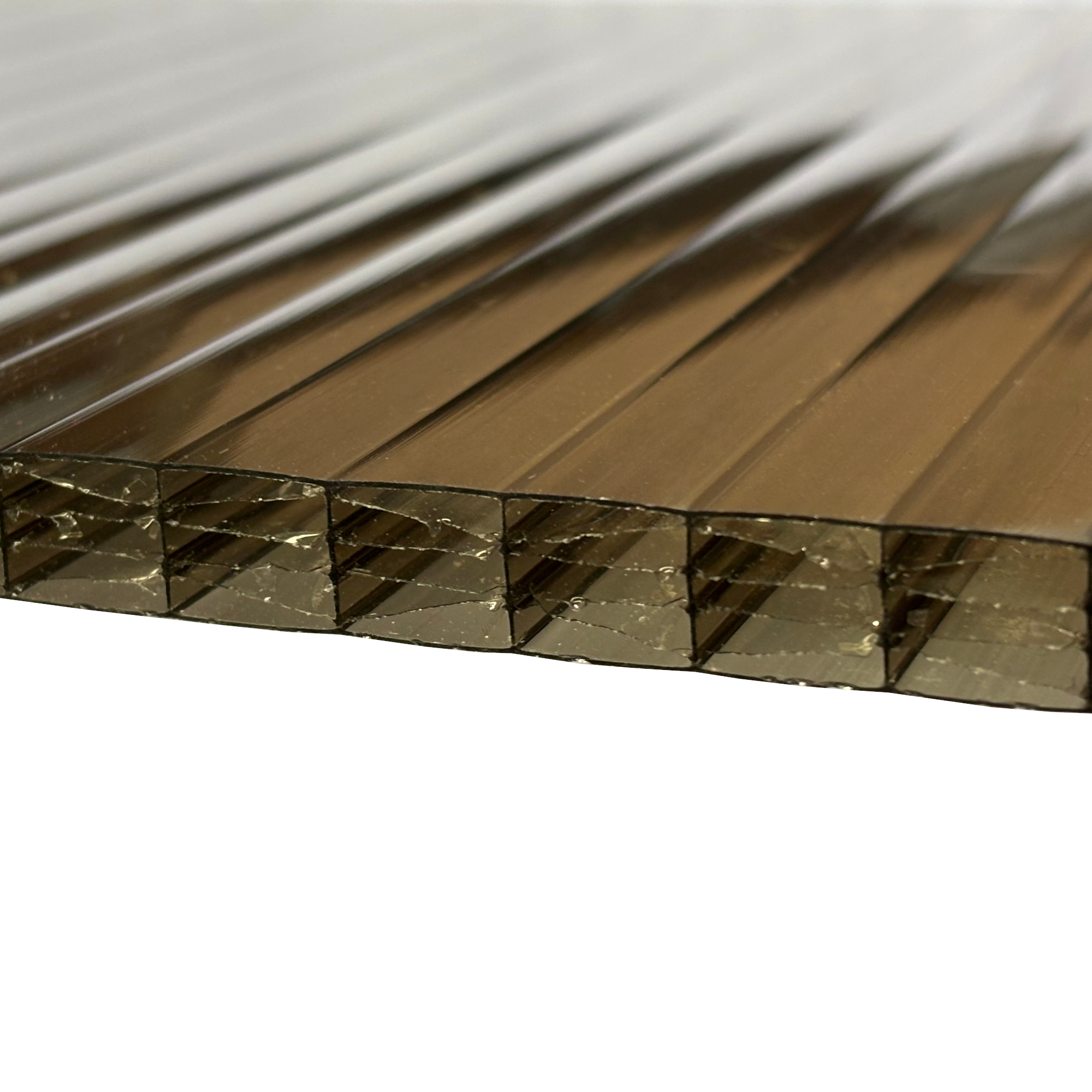 Deska polykarbonátová dutinková ULTRAPLAST 10 6M 1UV tmavý bronz 2 100×6 000 mm