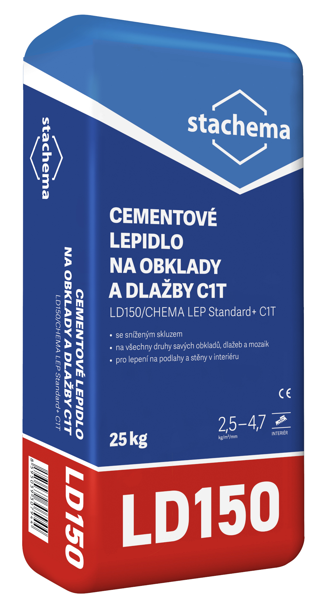 Lepidlo cementové C1T Stachema LD150/CHEMA LEP Standard+ 25 kg