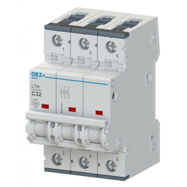 Jistič OEZ LTN-25C-3 10 kA C 25 A