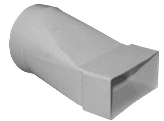 Potrubí přechod Regulus 125/60×200 mm šedá