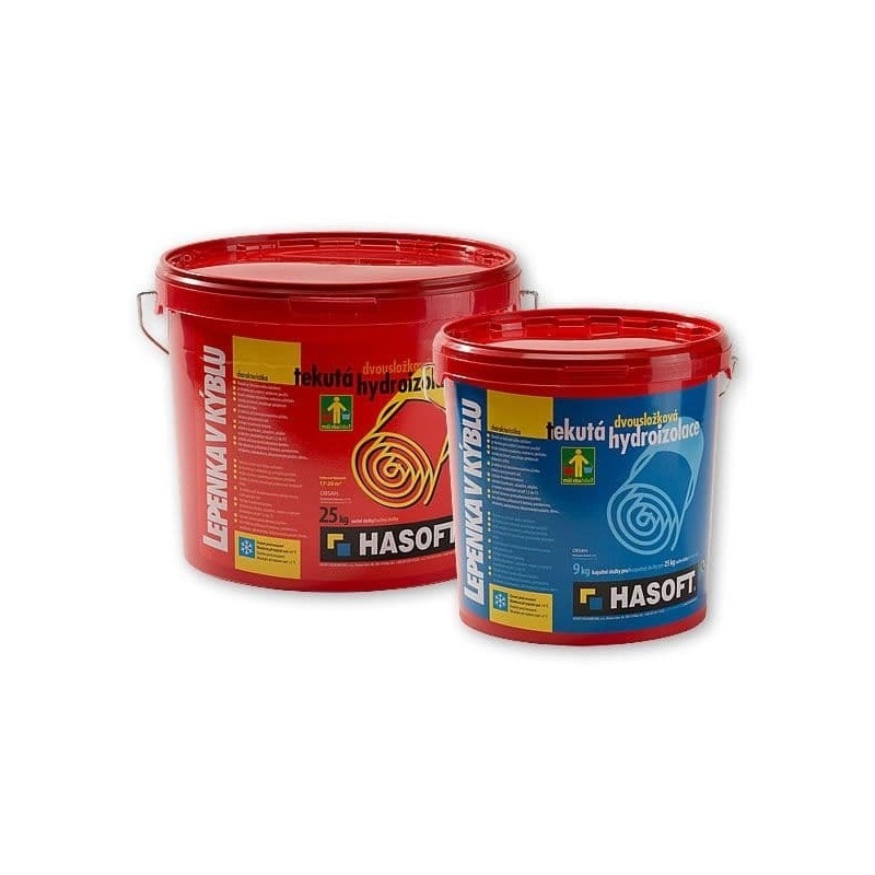 Hasoft Lepenka v kýblu Hasoft 25 kg + 9 l