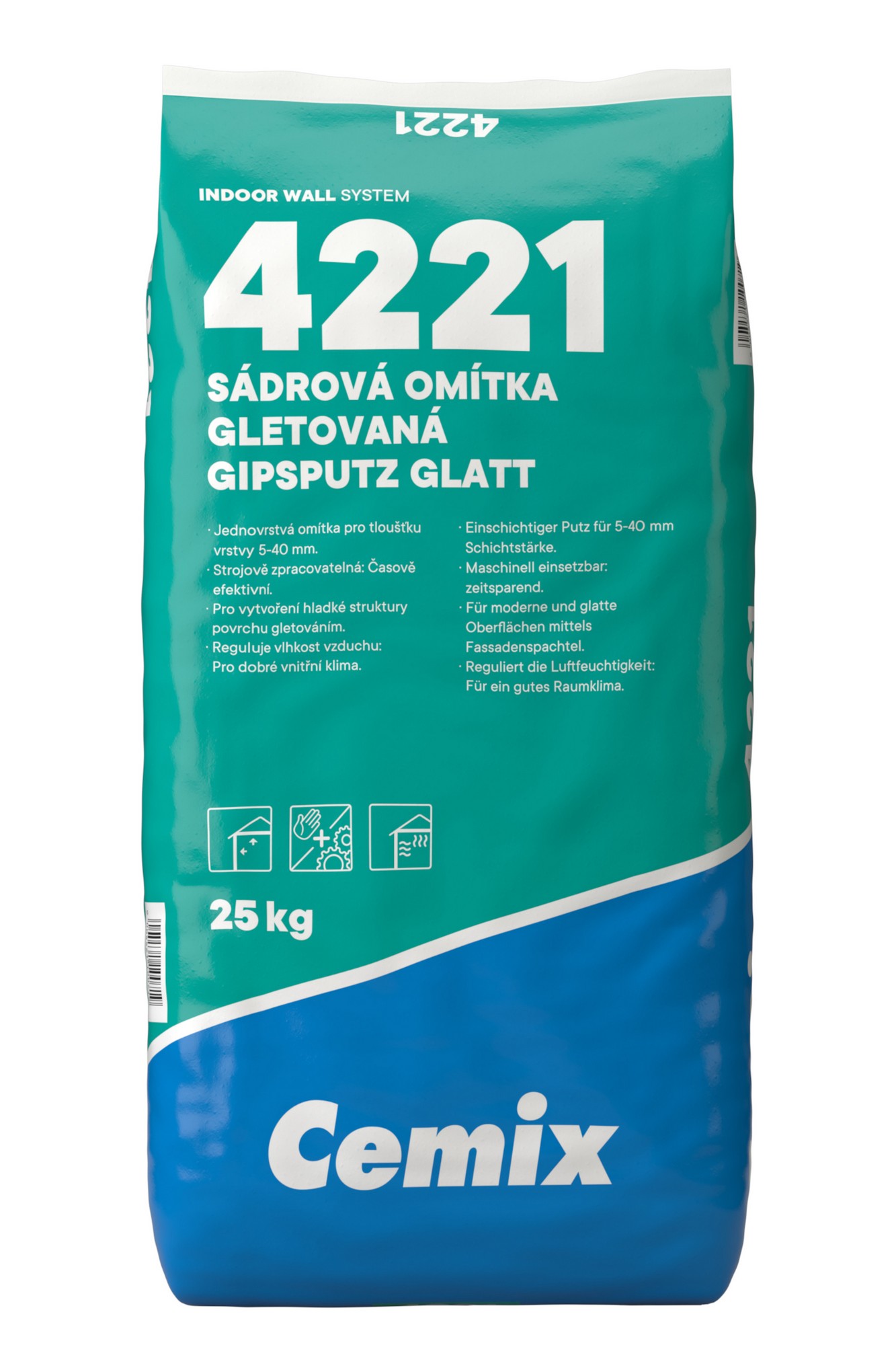Omítka sádrová Cemix 4221 gletovaná 25 kg
