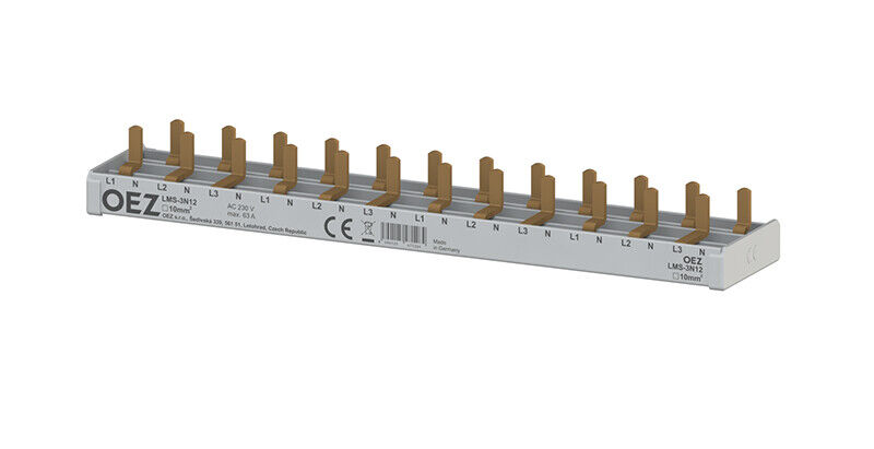 Lišta propojovací OEZ LMS-3N60 3+Npól 10 mm2
