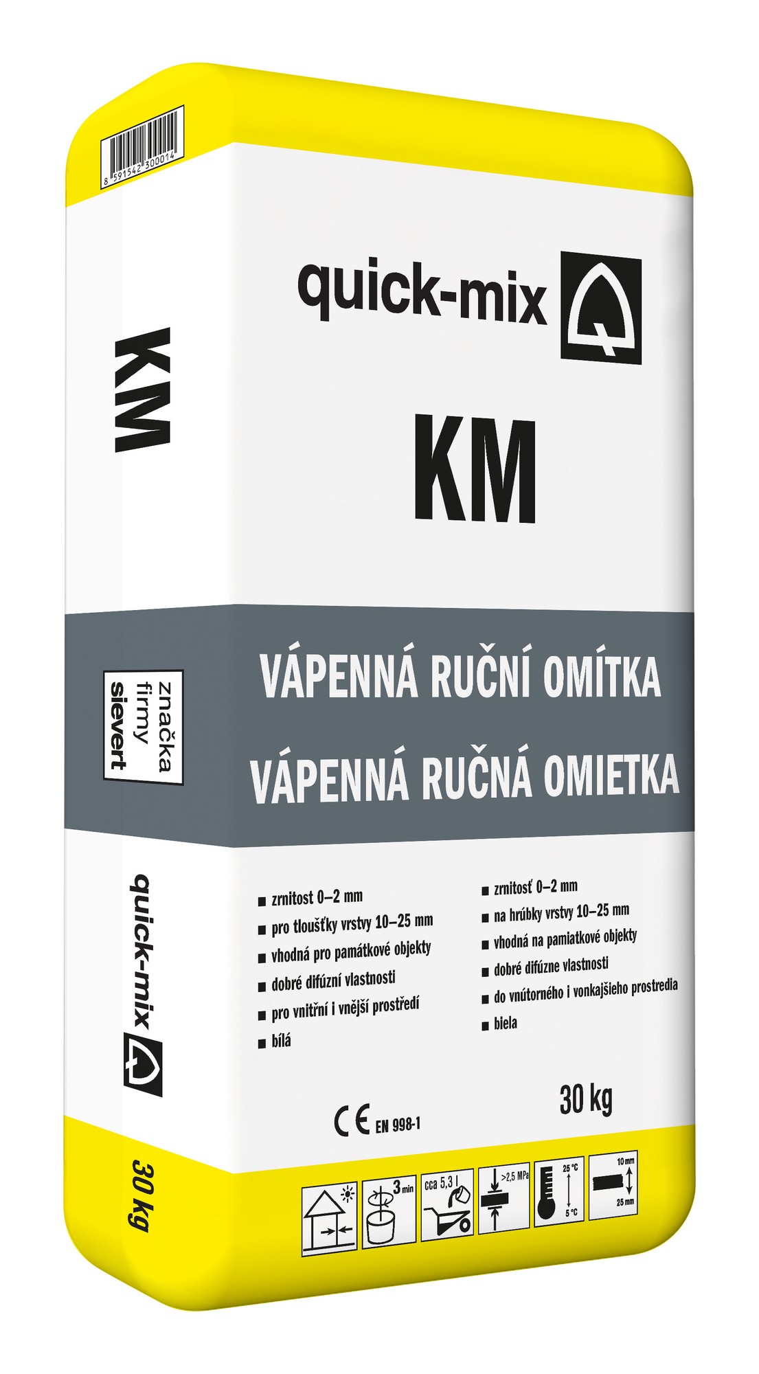 Omítka jádrová Sakret/Quick-mix KM 30 kg