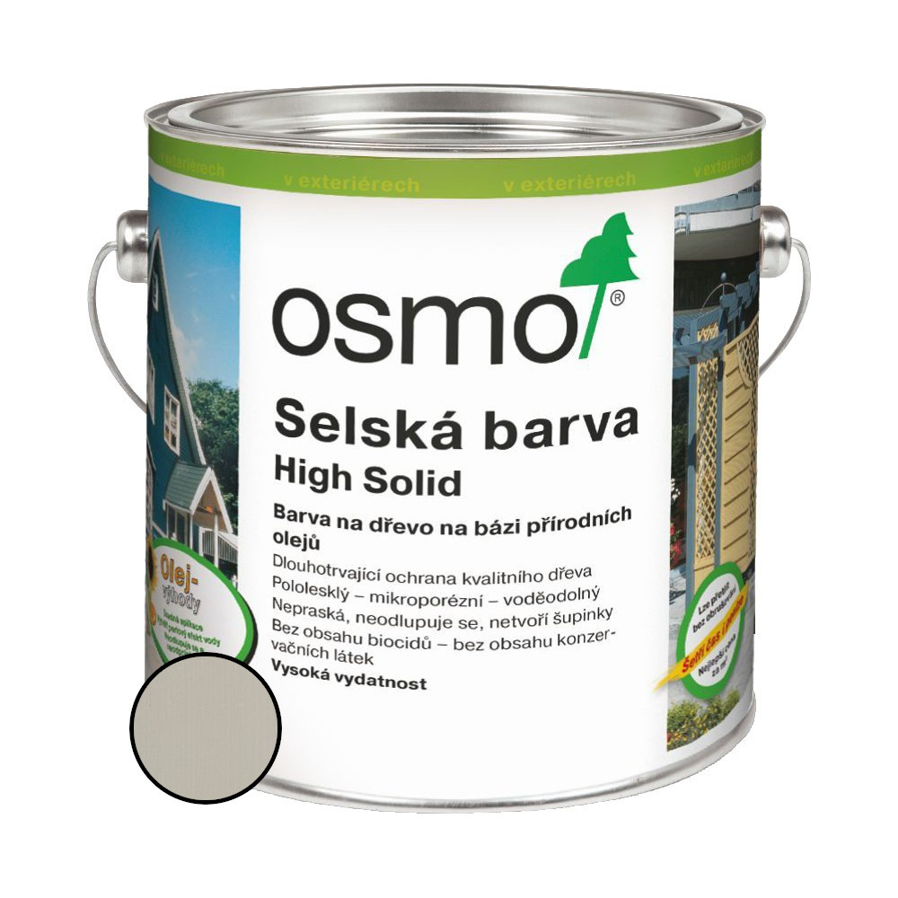 Nátěr venkovní Osmo 2708 Selská barva písčitě šedá 2,5 l