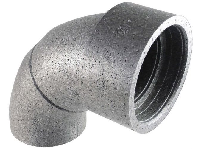 Potrubí koleno Regulus 125 mm 90° EPP
