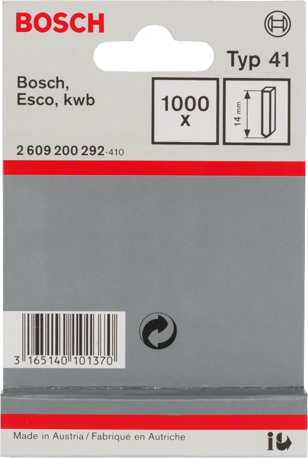 Spony Bosch typ 41 14 mm 1 000 ks