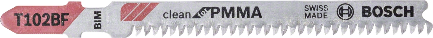 Plátek pilový Bosch T 102 BF Clean for PMMA 3 ks