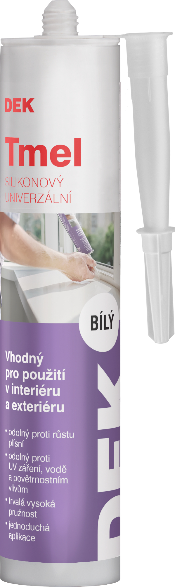 Tmel silikonový DEK bílý 310 ml
