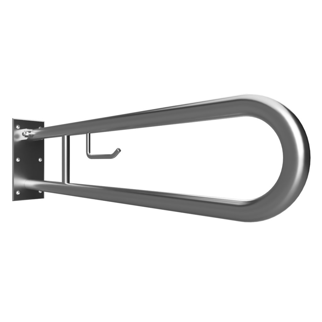 Úchyt sklopný ve tvaru U Bemeta Help s držákem TP 813 mm bez krytky nerez matný