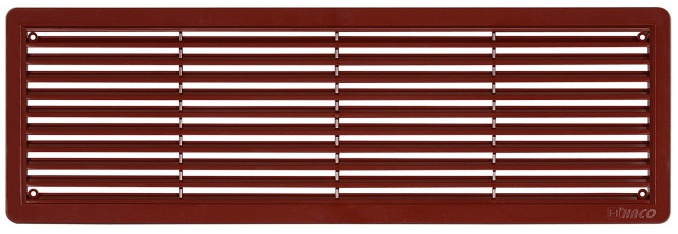 Mřížka větrací dveřní HACO VM D 400×130 mm hnědá