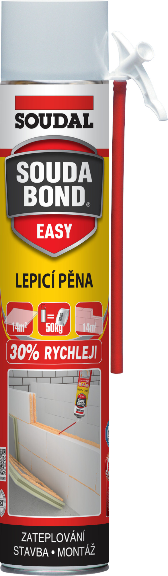 Pěna lepicí Soudal SOUDABOND EASY trubičková 750 ml