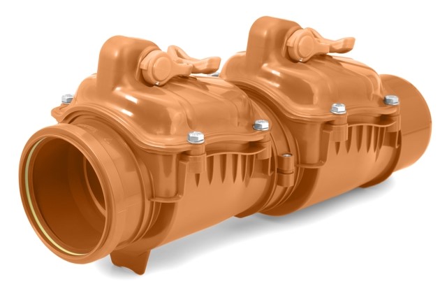 Klapka zpětná KG DN110 dvouklapová s aretací