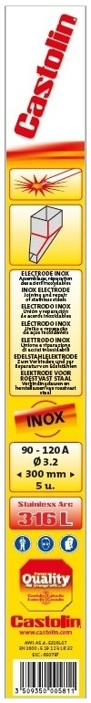 Elektrody rutil-bazické Castolin Steel Arc 690 2,5 mm 10 ks