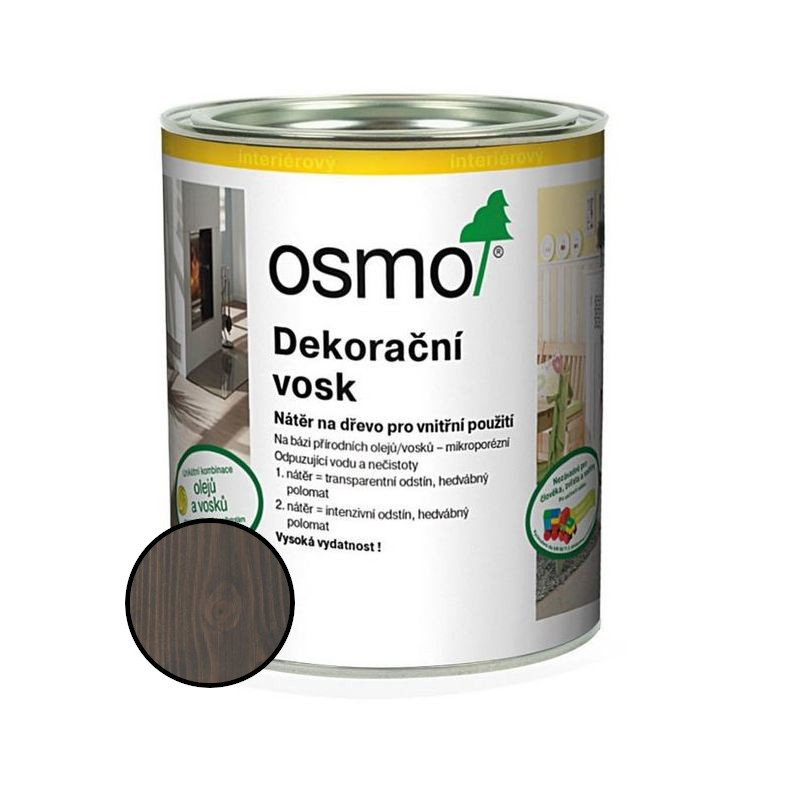 Vosk dekorační Osmo 3118 šedý granit 0,375 l