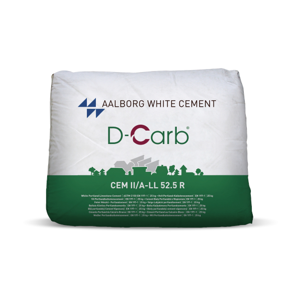 Cement portlandský bílý Aalborg white D-Carb CEM II/A-LL 52,5 R 25 kg