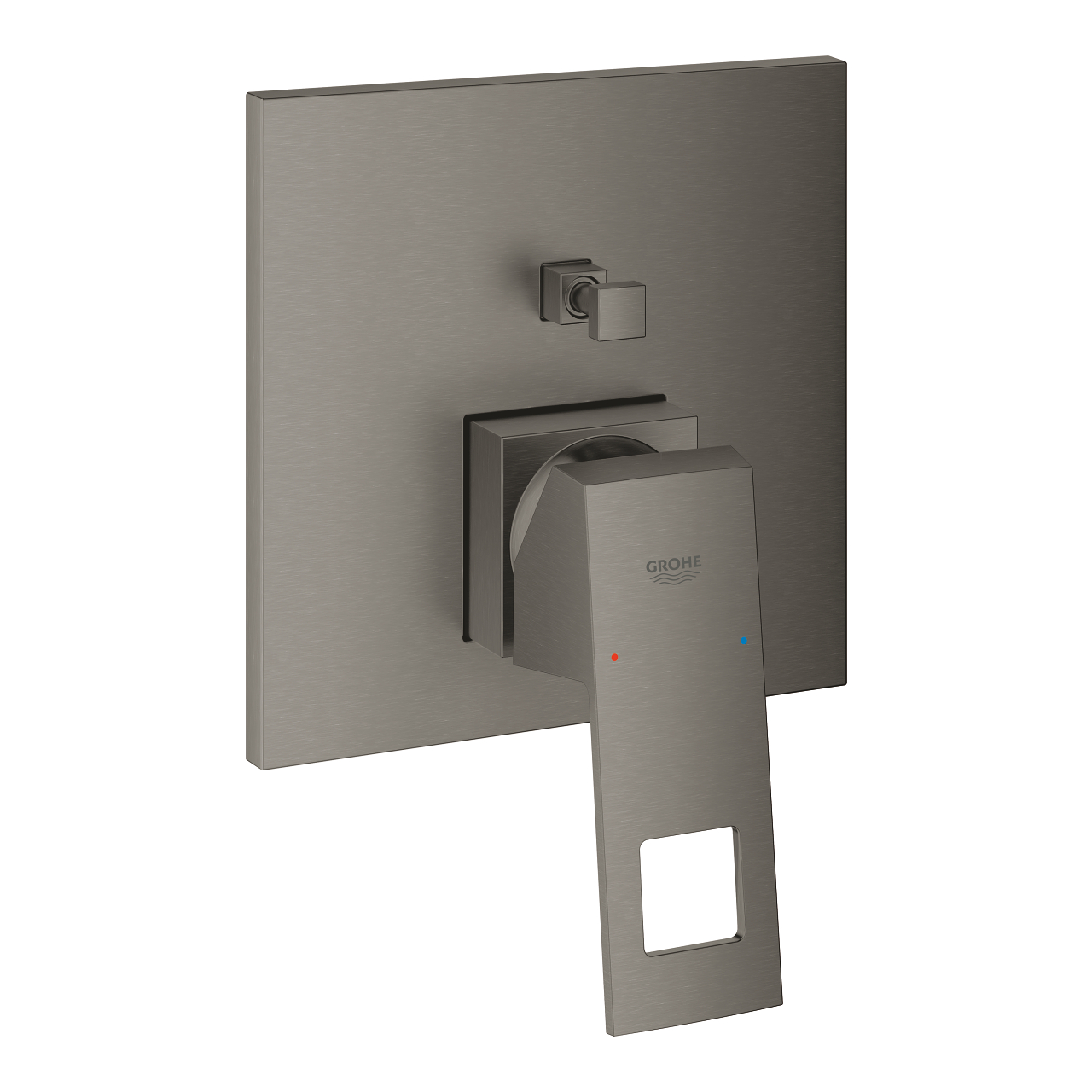 Díl nadomítkový Grohe Eurocube kartáčovaný Hard Graphite s přepínačem 24062AL0