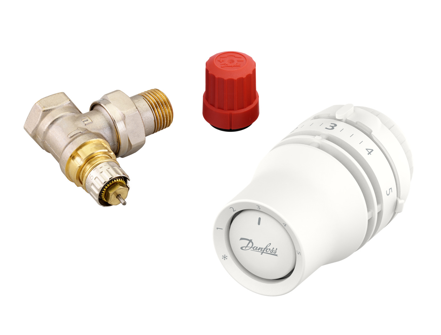 Sada Danfoss Redia RA + RA-N DN 15 rohová