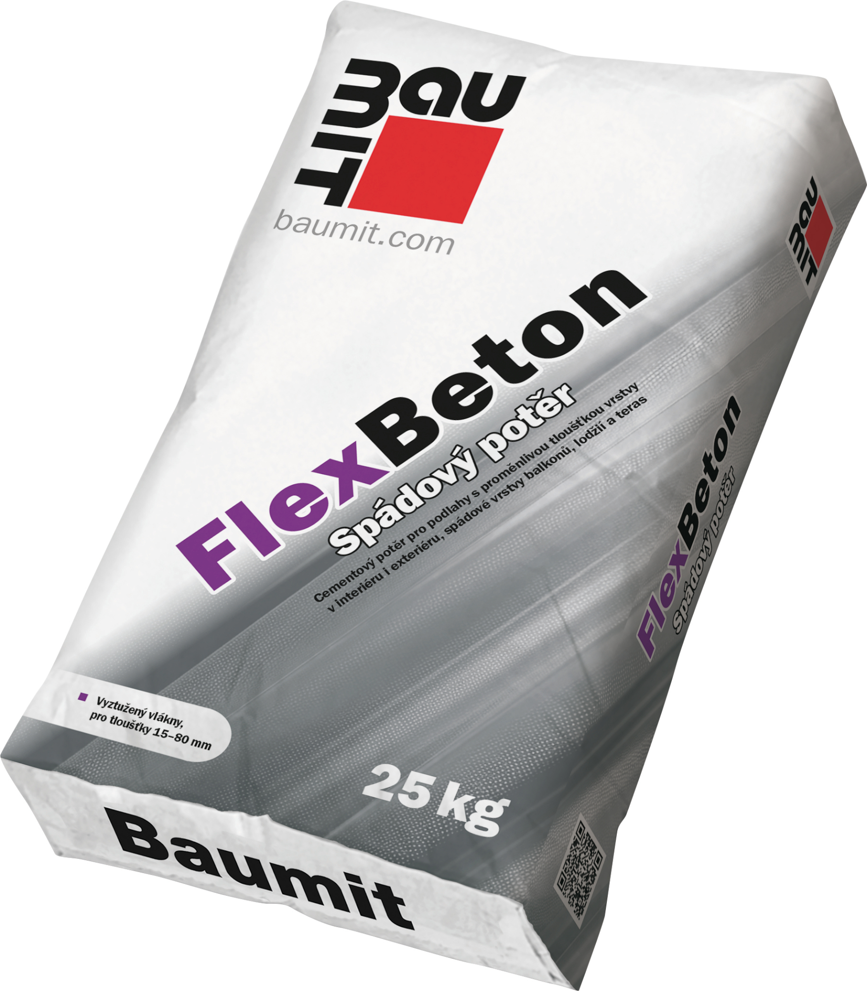Potěr spádový Baumit FlexBeton vyztužený vlákny 25 kg