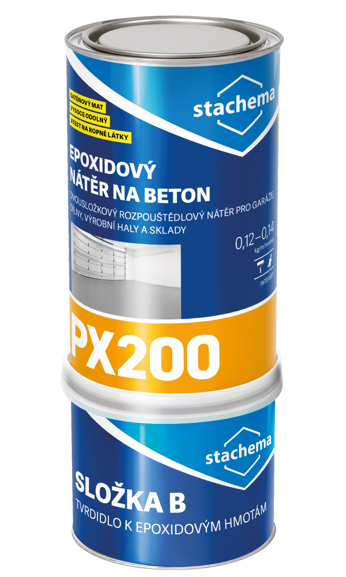 Nátěr epoxidový Stachema PX200 RAL 7040 1,2 kg