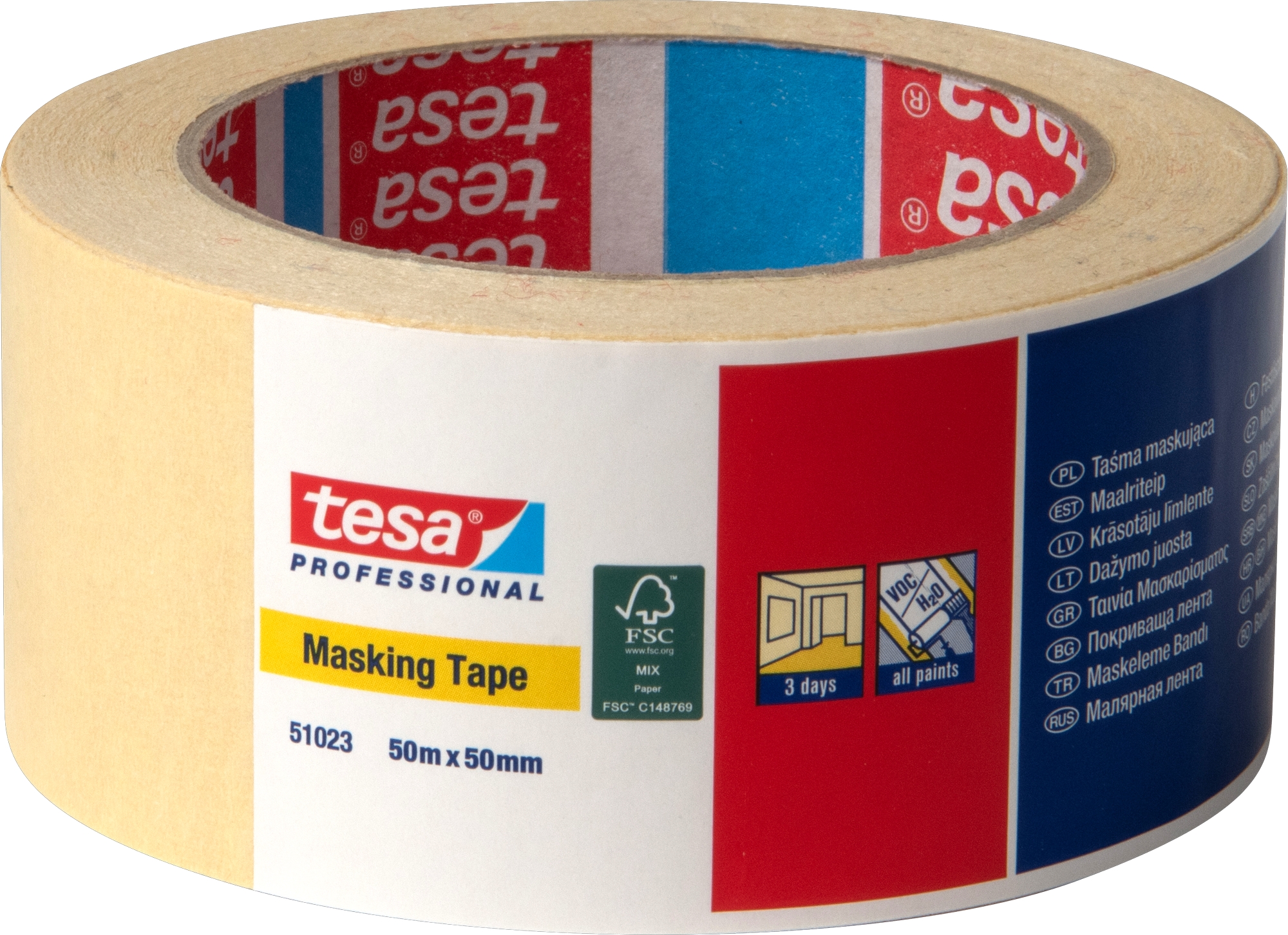 Sada maskovacích pásek Tesa 51023 50 mm/50 m 6 ks