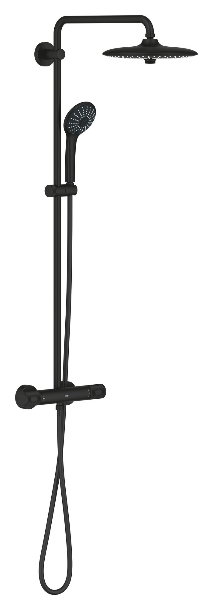 Systém sprchový termostatický Grohe Euphoria System 260 phantom black 27615KF2