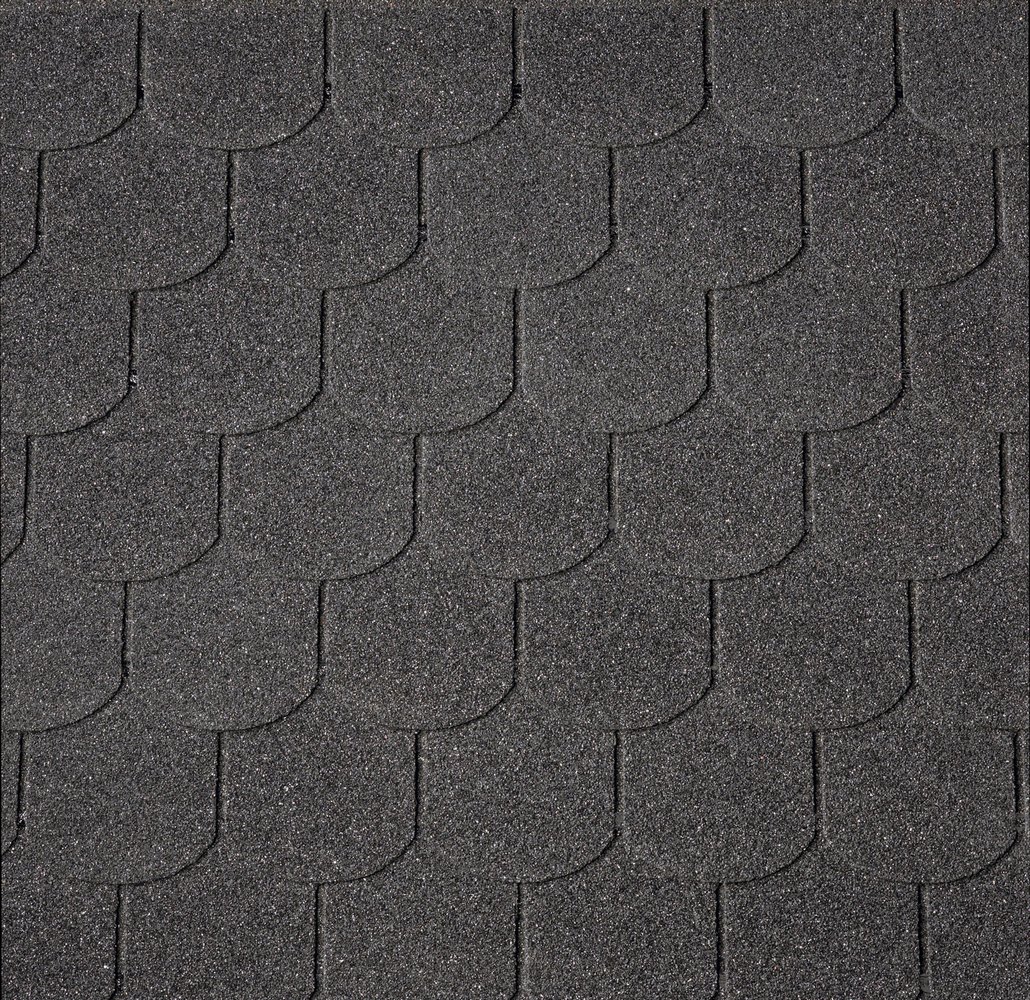 Šindel asfaltový IKO Superglass Biber 01 Černá 3,0 m2