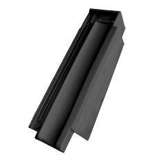 Taška okrajová pravá Tondach Contiton 12 glazura břidlicově černá