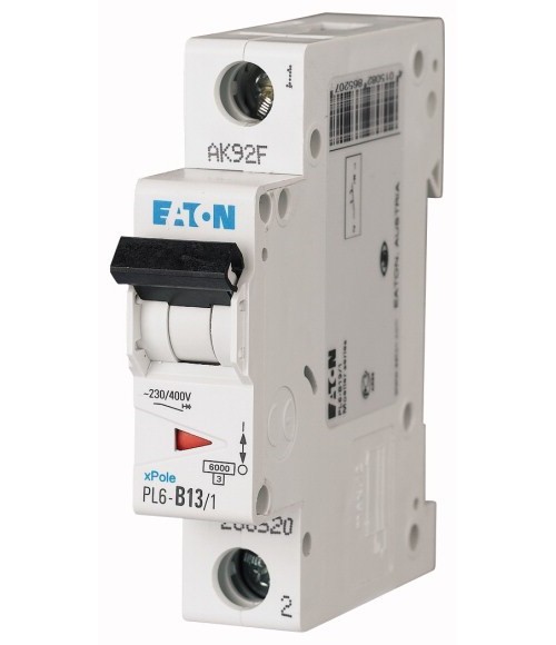 Jistič Eaton PL6-B13/1 6 kA B 13 A