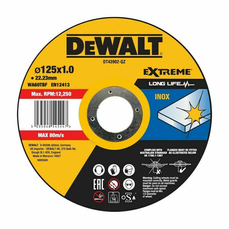 Kotouč řezný DeWALT DT43902-QZ 125×22,2×1 mm 25 ks